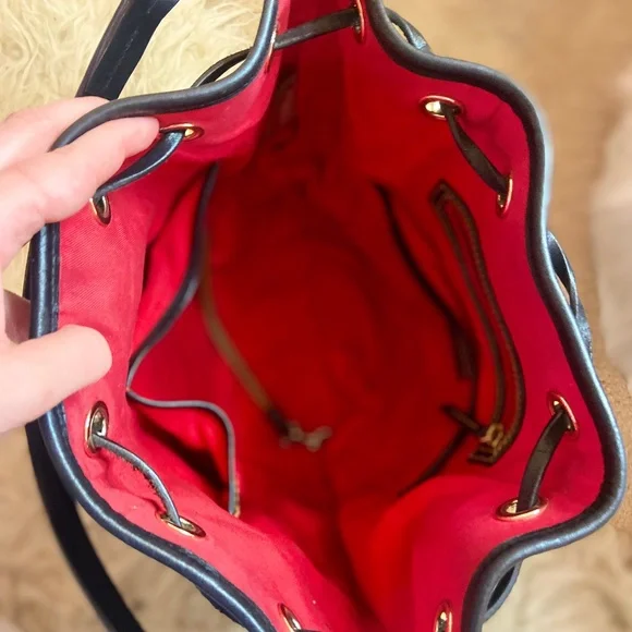 Dooney and Bourke Patent Leather Multicolor Letter Bucket Purse Women’s Bag - Picture 8 of 11